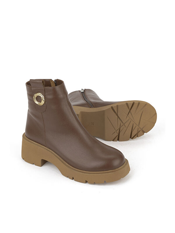 Kadın Hakiki Deri Bot 1531030Z2593 Taba - Görsel 5