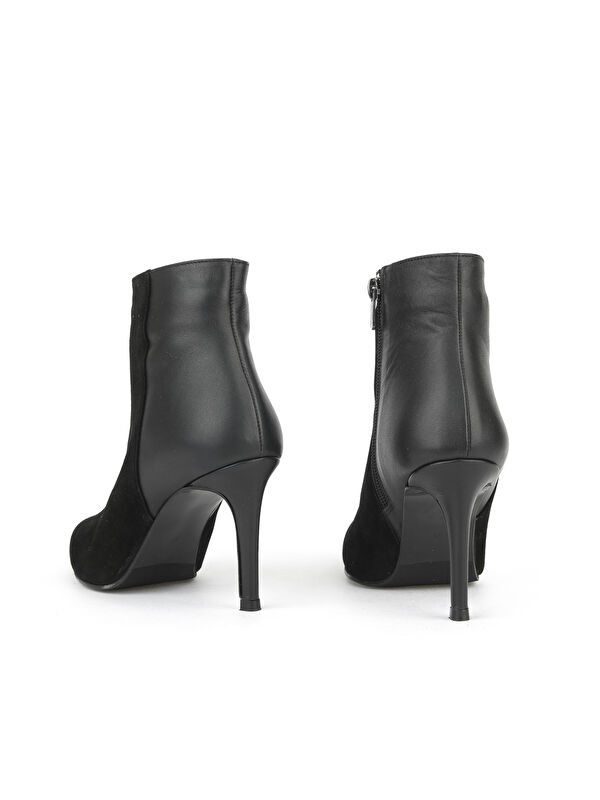 Kadın Hakiki Deri Bot 1531030Z25104 Siyah - Görsel 4