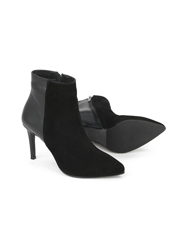 Kadın Hakiki Deri Bot 1531030Z25104 Siyah - Görsel 5