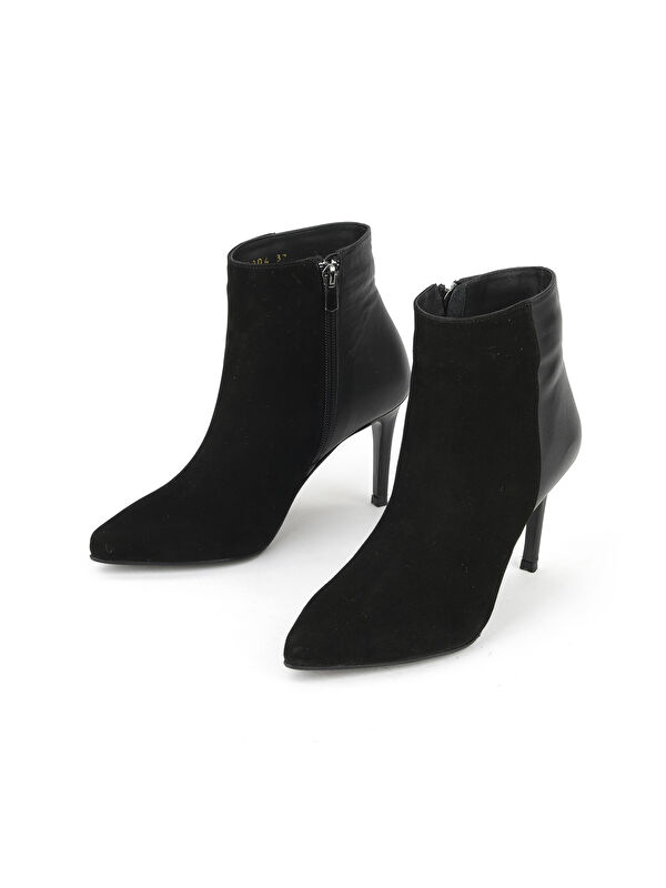 Kadın Hakiki Deri Bot 1531030Z25104 Siyah - Görsel 6