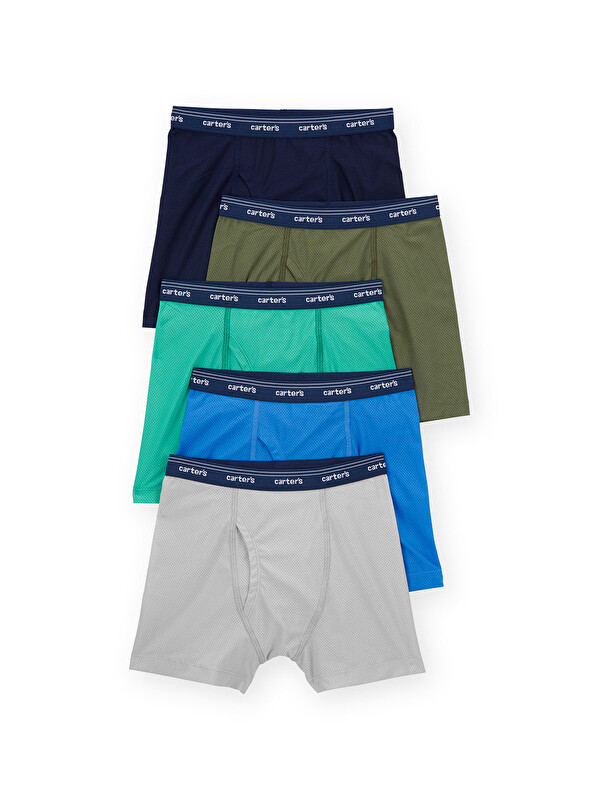 Carter's Erkek Çocuk Boxer Set 5'li Paket 6 Yaş-8 Yaş Çok Renkli