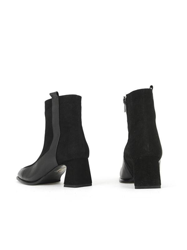 Kadın Hakiki Deri Bot 1531030Z2596 Siyah - Görsel 4