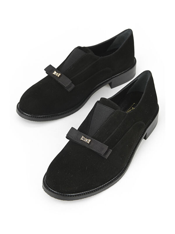 Kadın Hakiki Deri Ayakkabı 1531030Z2584 Siyah - Görsel 6