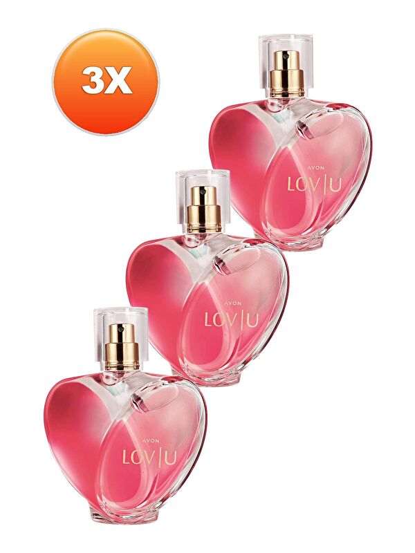 AVON Lov U Kadın Parfüm Edp 50 Ml. Üçlü Set