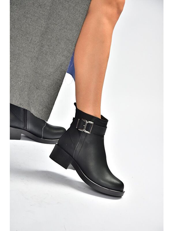 Siyah Kadın Bot V674121109 - Görsel 4