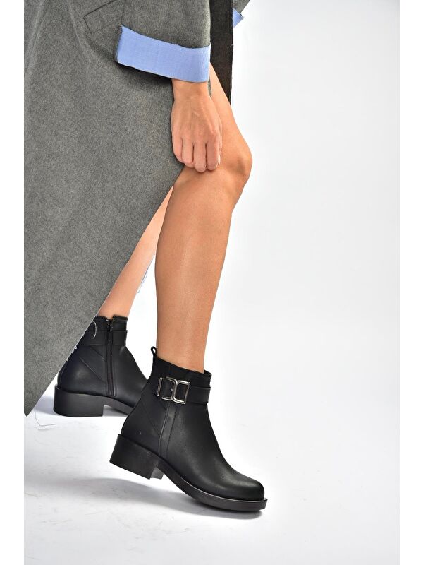 Siyah Kadın Bot V674121109 - Görsel 5