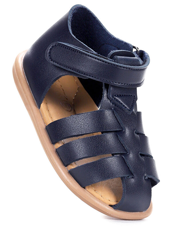 Lonpe İlk Adım Cırtlı Erkek Bebek Sandalet - Görsel 2