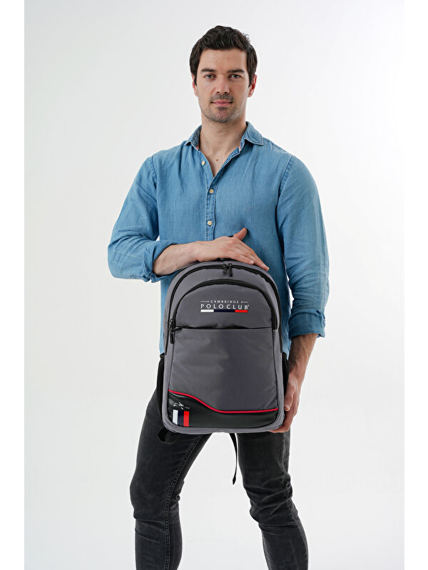 Cambridge Polo Club Unisex Çok Gözlü Sırt Çantası