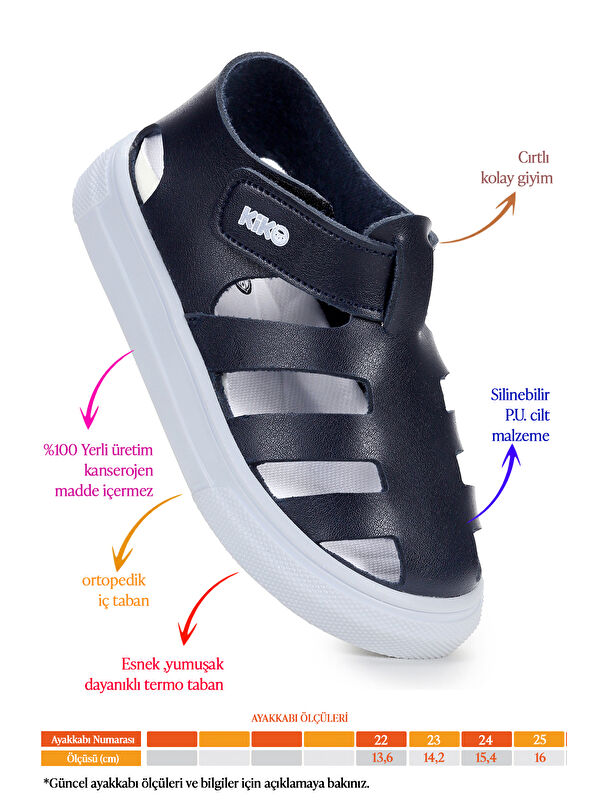 Limba Cırtlı Erkek Bebek Sandalet - Görsel 3