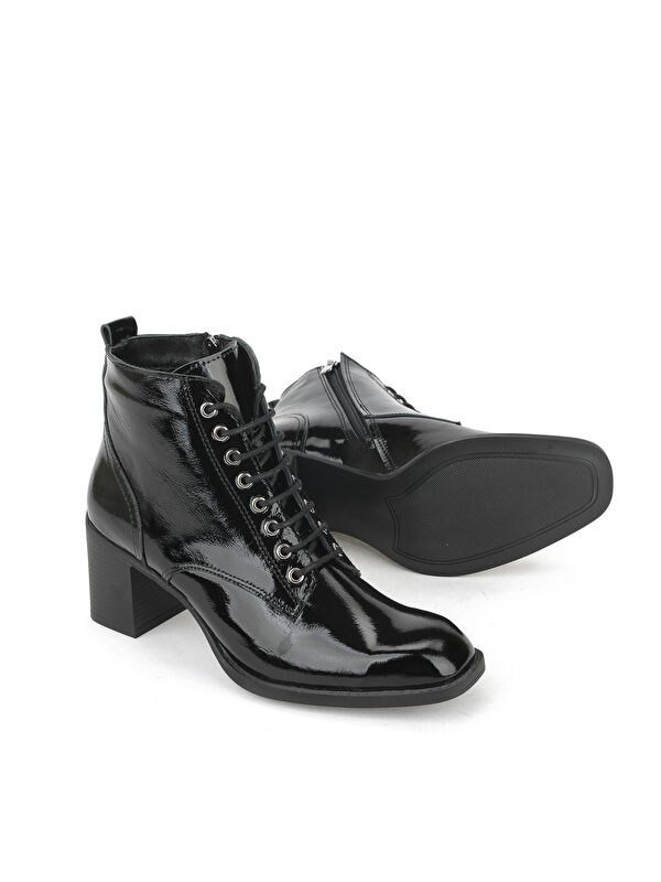 Kadın Hakiki Deri Bot 1531020Z9804 Siyah - Görsel 5