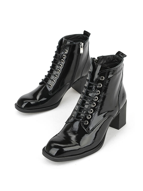 Kadın Hakiki Deri Bot 1531020Z9804 Siyah - Görsel 6