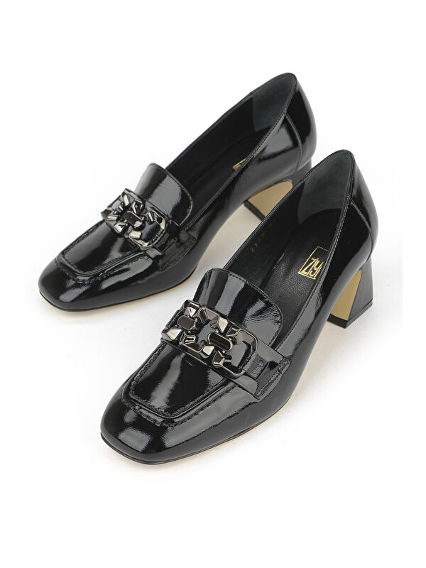 Kadın Hakiki Deri Ayakkabı 1531030Z2549 Siyah - Görsel 6