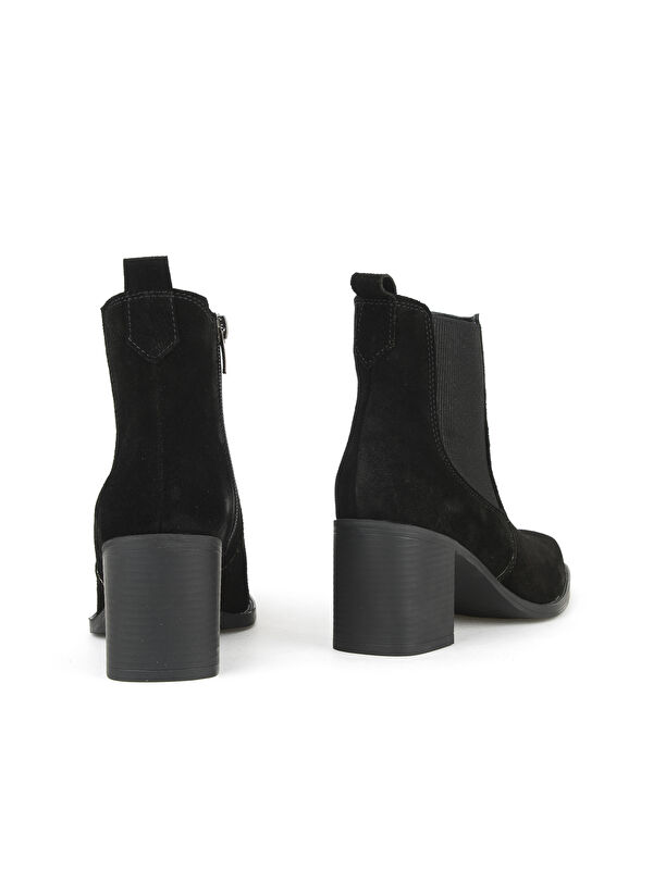 Kadın Hakiki Deri Bot 1531020Z9805 Siyah - Görsel 4