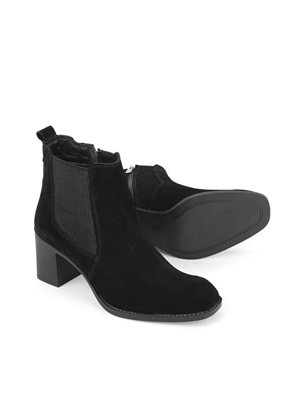 Kadın Hakiki Deri Bot 1531020Z9805 Siyah - Görsel 5