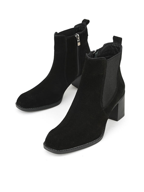 Kadın Hakiki Deri Bot 1531020Z9805 Siyah - Görsel 6