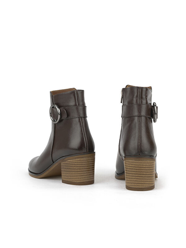 Kadın Hakiki Deri Bot 1531020Z301 Kahve - Görsel 4