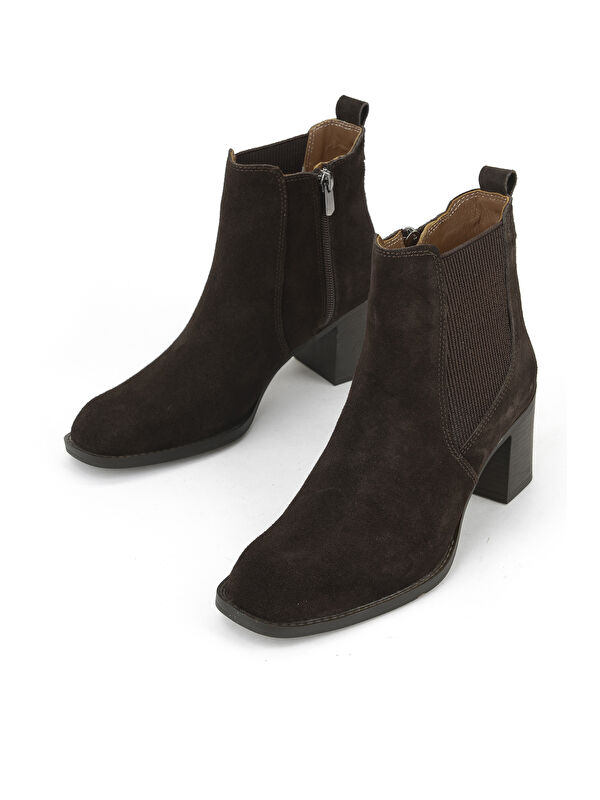 Ziya Ayakkabi Kahverengi Ziya Ayakkabi Hakiki Kadın Deri Bot 1531020Z9805