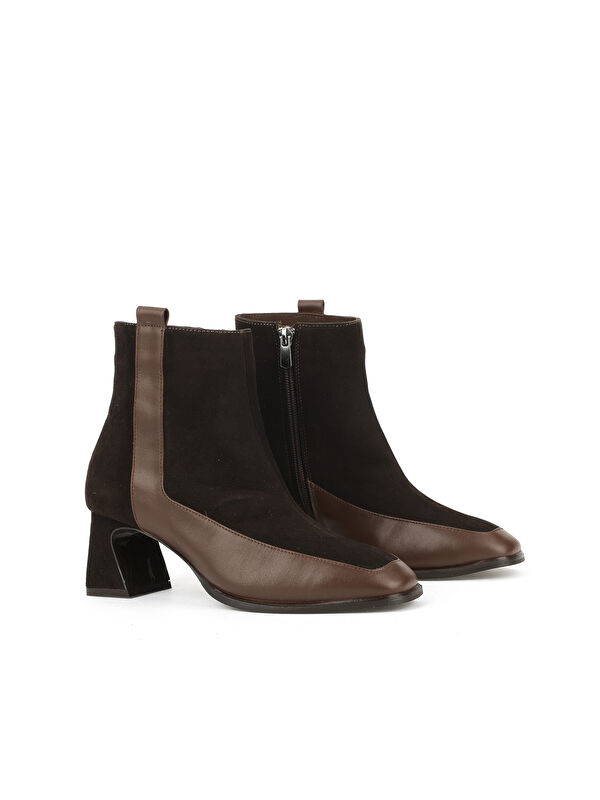 Kadın Hakiki Deri Bot 1531030Z2596 Kahve - Görsel 3