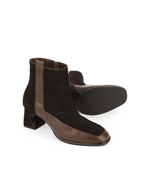 Kadın Hakiki Deri Bot 1531030Z2596 Kahve - Görsel 5