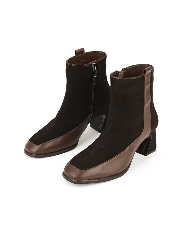 Kadın Hakiki Deri Bot 1531030Z2596 Kahve - Görsel 6