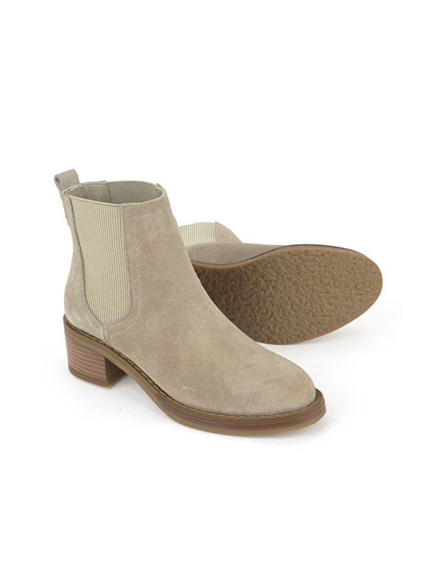 Kadın Hakiki Deri Bot 1531020Z2325 Bej - Görsel 5