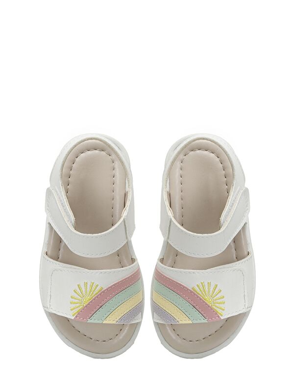 SUUP.B5FX Beyaz Kız Çocuk Sandalet - Görsel 5
