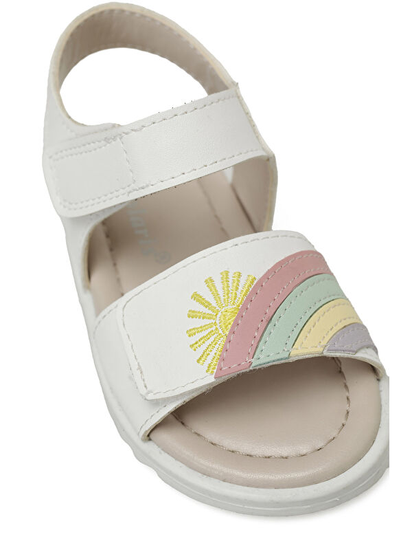 SUUP.B5FX Beyaz Kız Çocuk Sandalet - Görsel 8