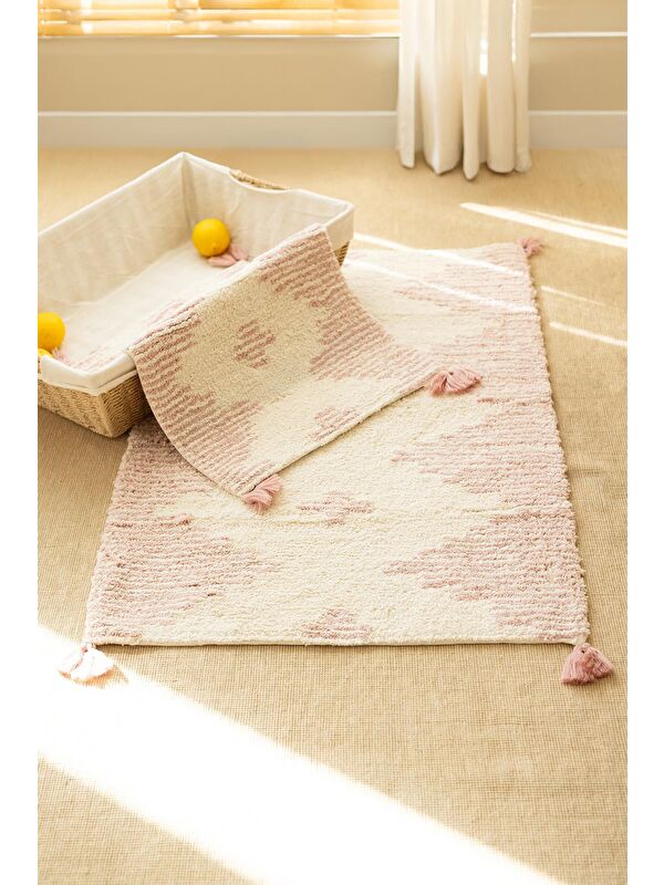 İrya Mistic 2’li Takım Banyo Paspası %100 Pamuk 40x60 + 60x90 Pembe