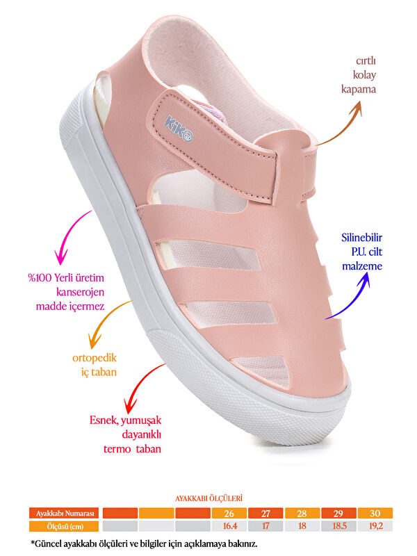 Limba Cırtlı Kız Çocuk Sandalet - Görsel 3