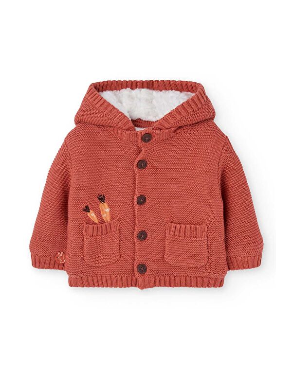 Boboli Kız Bebek Havuç Nakışlı Ceket