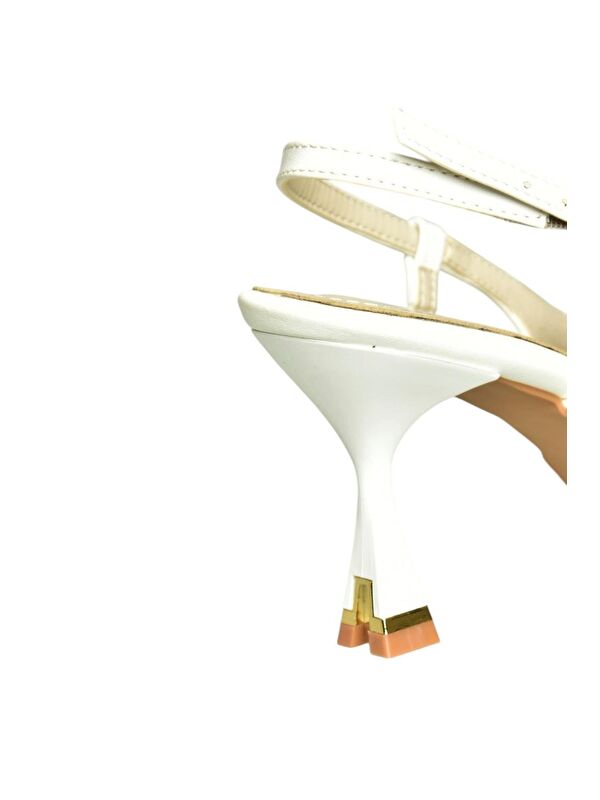 Beyaz Kadın Topuklu Ayakkabı U6760668 - Görsel 8