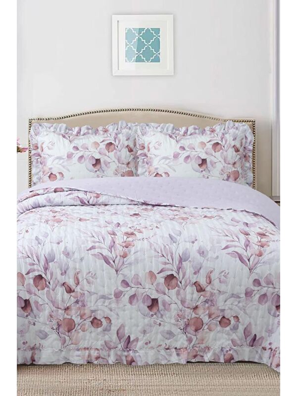Çeyiz Diyarı Breeze Çiçek Fısıltısı Çift Kişilik Yatak Örtüsü 240x260