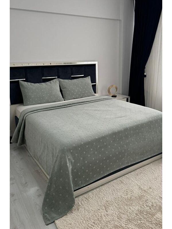 Çeyiz Diyarı Gemila 3 Parça Çift Kişilik Yatak Örtüsü 235x250 cm
