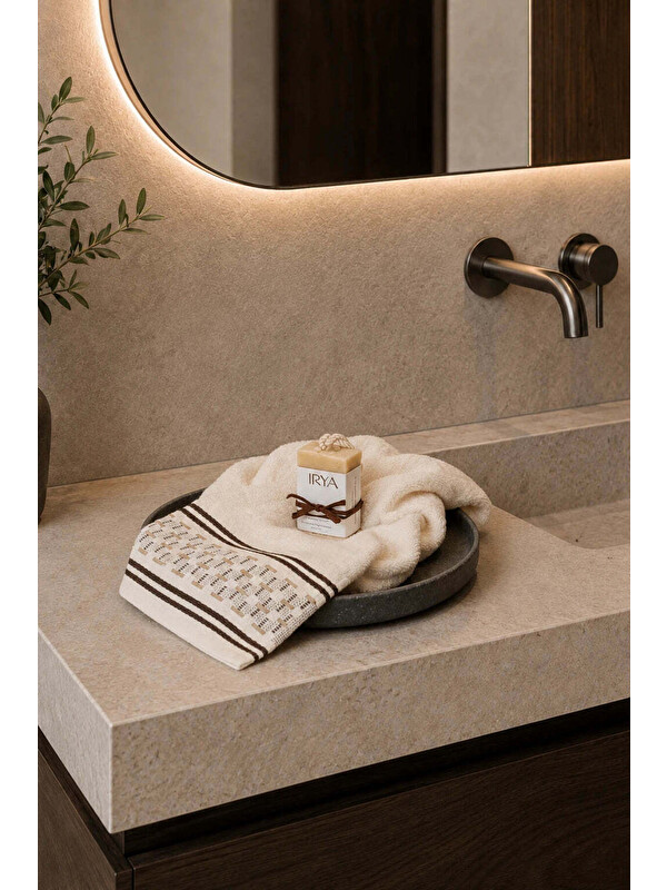 İrya Travertine Tepsi Antrasit