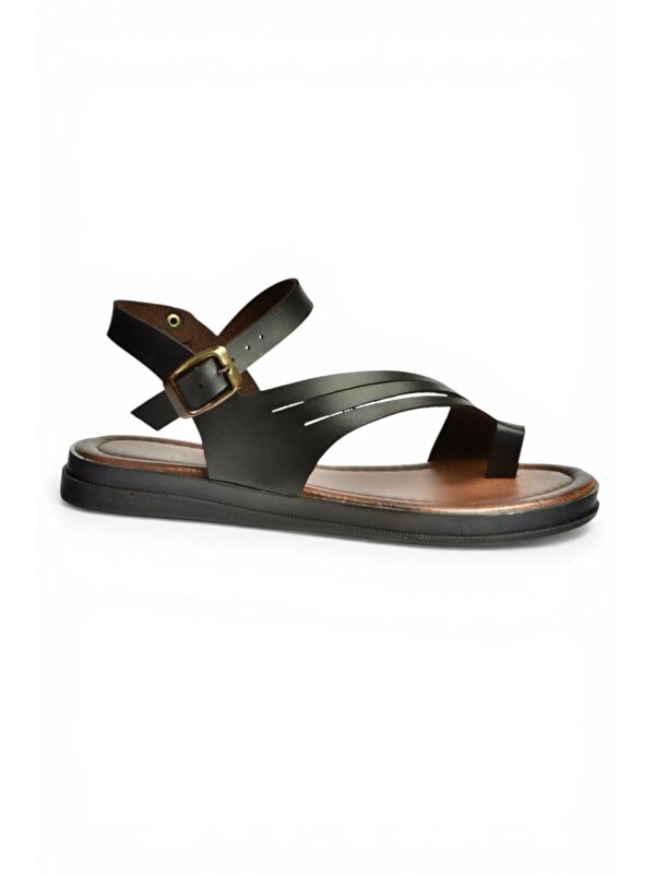 Fox Shoes Siyah Kadın Sandalet U390903603