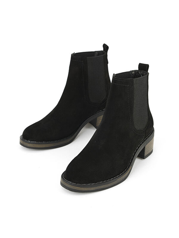 Kadın Hakiki Deri Bot 1531020Z2325 Siyah - Görsel 6