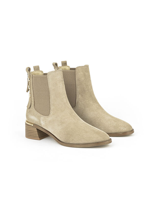 Kadın Hakiki Deri Bot 1531050Z26103552K2 Bej - Görsel 3