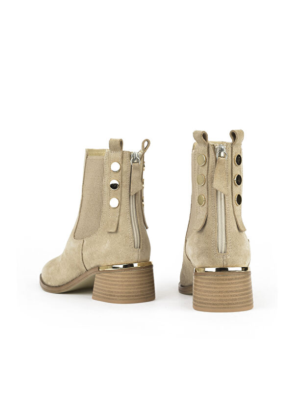 Kadın Hakiki Deri Bot 1531050Z26103552K2 Bej - Görsel 4