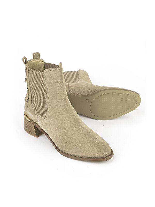 Kadın Hakiki Deri Bot 1531050Z26103552K2 Bej - Görsel 5