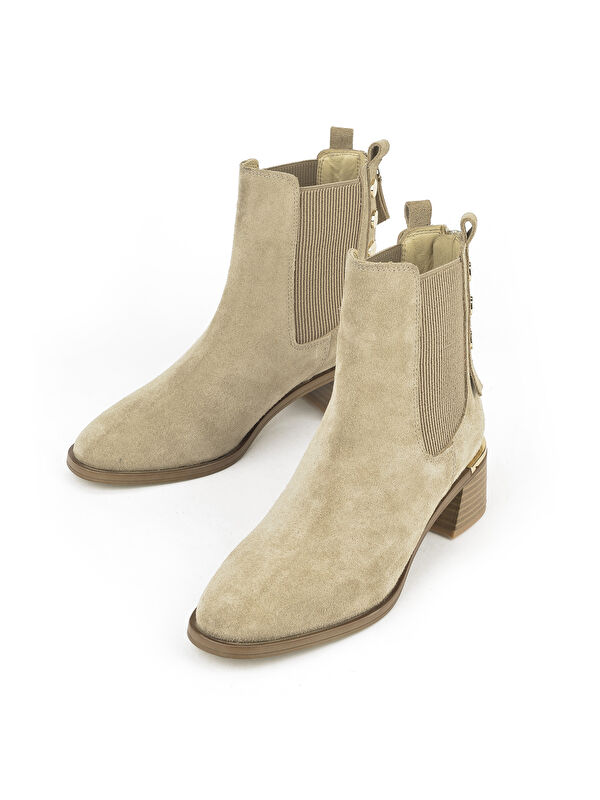 Kadın Hakiki Deri Bot 1531050Z26103552K2 Bej - Görsel 6