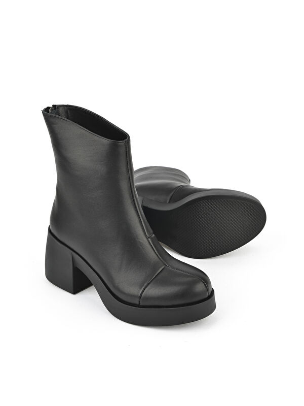 Kadın Hakiki Deri Bot 1531050Z26105358K Siyah - Görsel 5