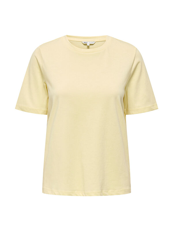Only Onlonly % 100 Pamuk Regular Fit Bisiklet Yaka Kadın T Shirt 15270390