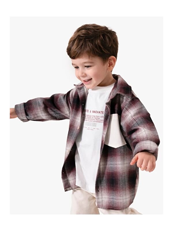 Jikko Baby Erkek Çocuk Ekose Desenli Oduncu Gömlek 9091-1