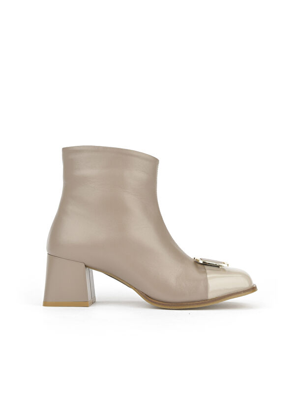 Kadın Hakiki Deri Bot 1531050Z26104557K Vizon - Görsel 2