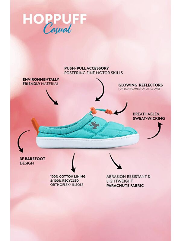 Hopfrög Gri Hopfrög Hoppuff Dinamik Casual Barefoot Çocuk Ayakkabı