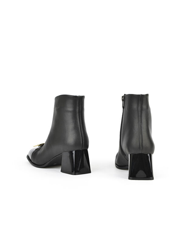 Kadın Hakiki Deri Bot 1531050Z26104557K Siyah - Görsel 4