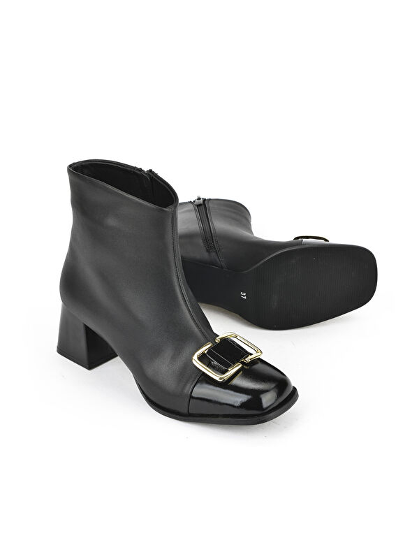 Kadın Hakiki Deri Bot 1531050Z26104557K Siyah - Görsel 5