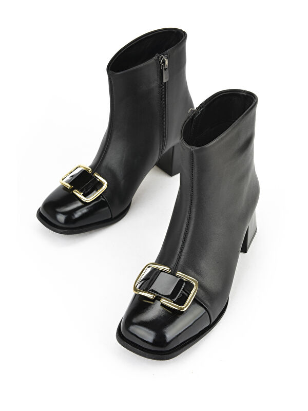 Kadın Hakiki Deri Bot 1531050Z26104557K Siyah - Görsel 6