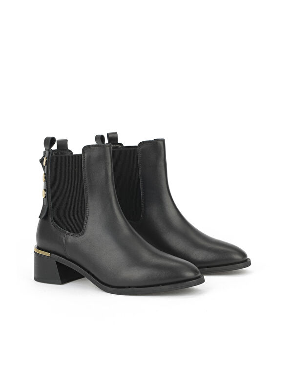 Kadın Hakiki Deri Bot 1531050Z26103552K Siyah - Görsel 3