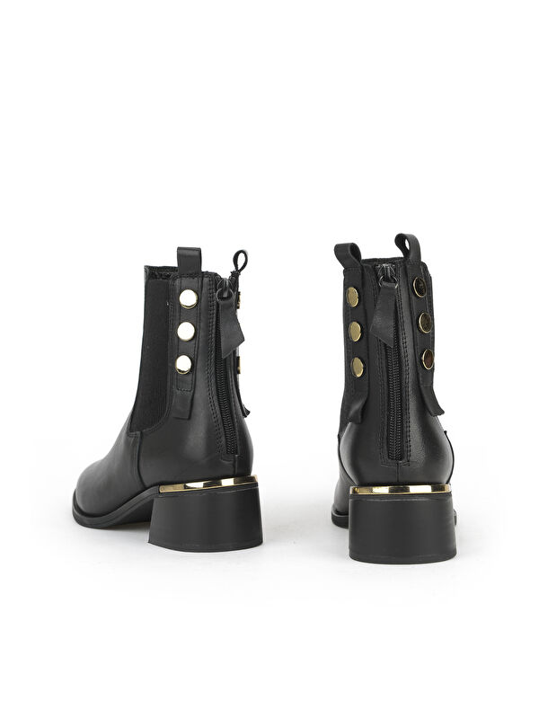 Kadın Hakiki Deri Bot 1531050Z26103552K Siyah - Görsel 4